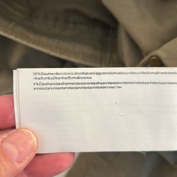 MAC Future Concept Olive Green Silver Zipper Detail Skinny Drawstring Jeans XL - Picture 8 of 8